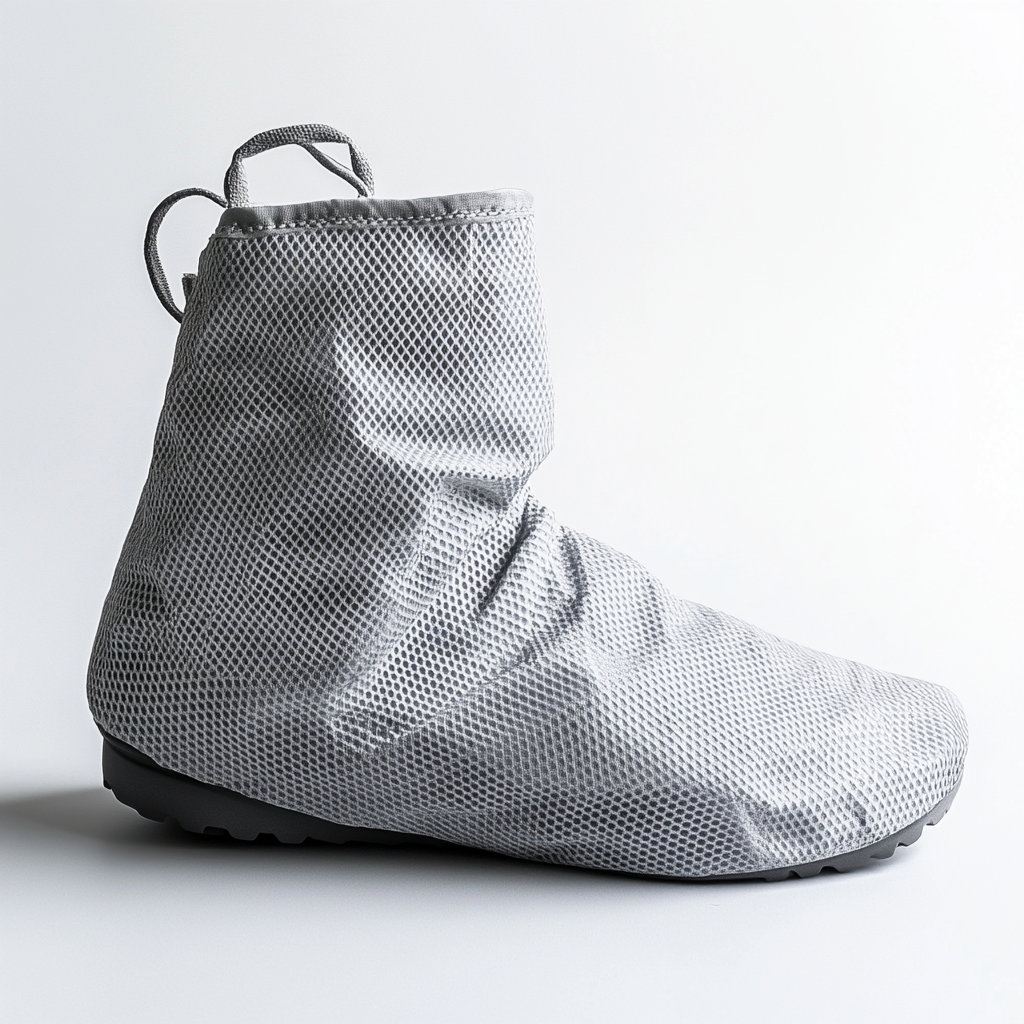 Zwfkg Non-Woven Shoe Covers - Breathable & Anti-Slip Boot Protectors - Durable Fabric Texture for Office, Laboratory, Clinic & Home