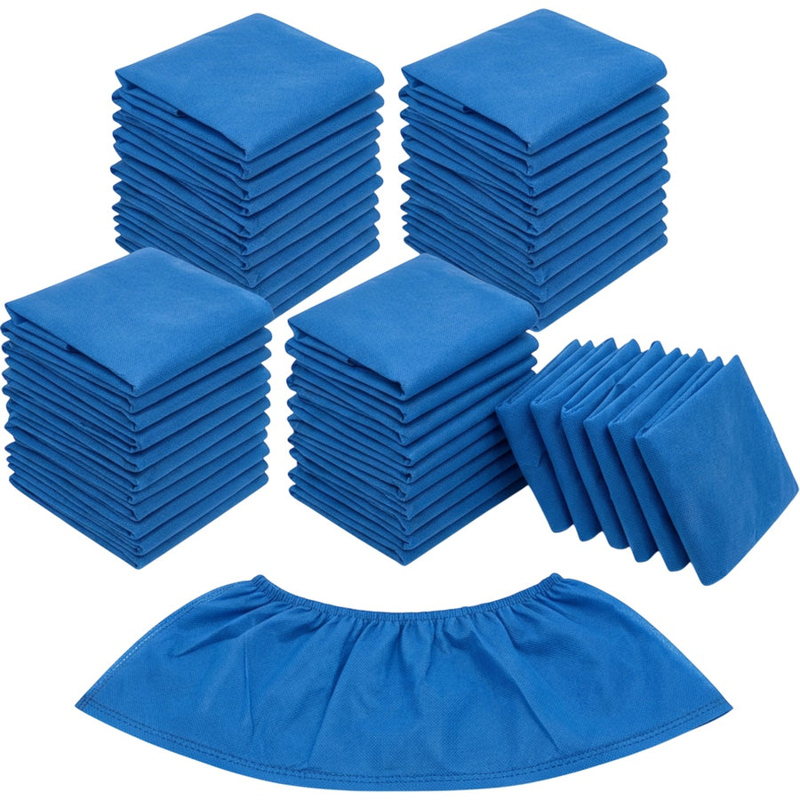 Zwfkg Nonwoven Elastic Shoe Covers Blue 50 Pack
